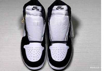 PANDA WHITE AIR JORDAN BLACK 1 0816